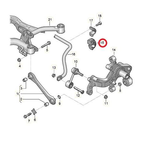 フォルクスワーゲン（Volkswagen） VW アウディ リア スタビライザー