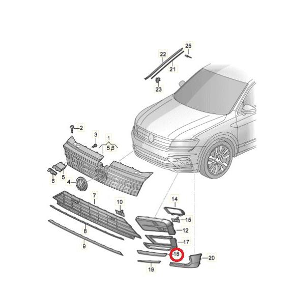 フォルクスワーゲン（Volkswagen） VW ティグアン フロントバンパー