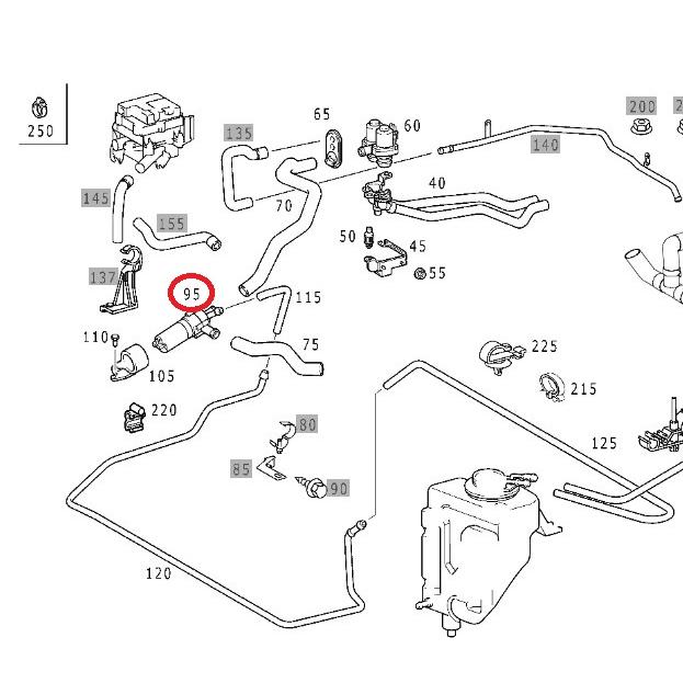 Mercedes-Benz（メルセデス・ベンツ） ベンツ ヒーターポンプ 温水循環