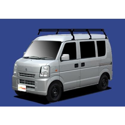 スズキ エブリィ ルーフキャリア。(TUFREQ) TUFREQ スズキ エブリィ DA64V DA64W ハイルーフ用 ルーフキャリア P