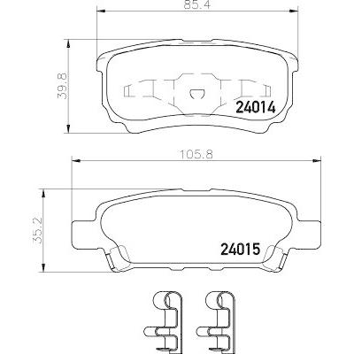 HELLA PAGID ブレーキパッド jeepレネゲード クライスラー・ジープ 低ダスト HELLA PAGID シルベラミック ブレーキ