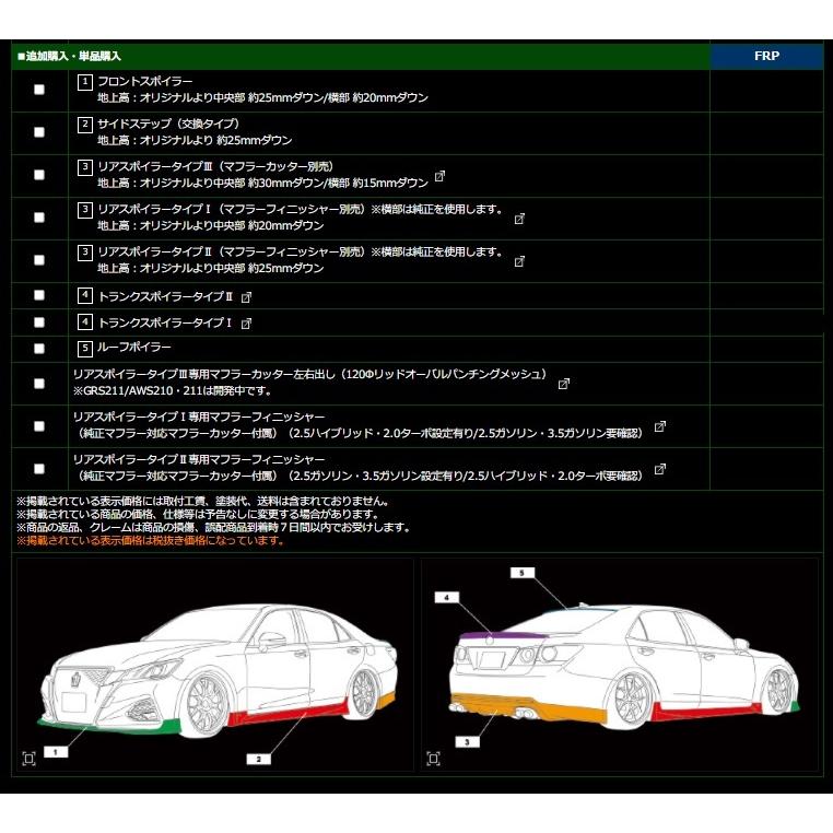 200系 クラウン AIMGAIN ルーフスポイラー 楽天市場】【M's】 トヨタ 後期 200 クラウン アスリート GRS200