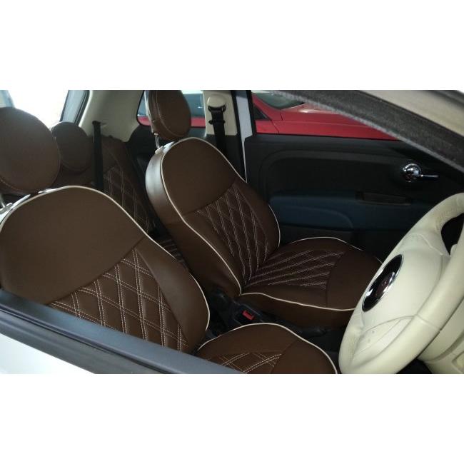 革調シートカバー FIAT 500 500C シートカバー