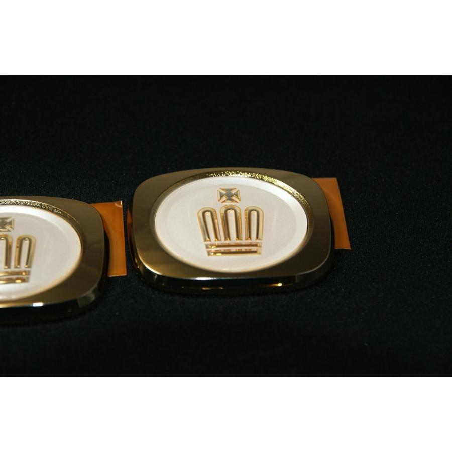 クラウン エンブレム ゴールドメッキ トヨタ クラウン17系 ピラー