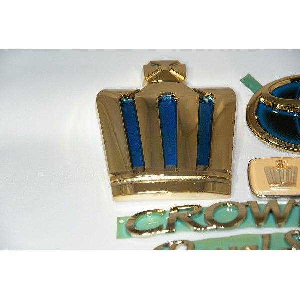 エンブレム 送料無料 ゴールドメッキ クラウンAWS210前期