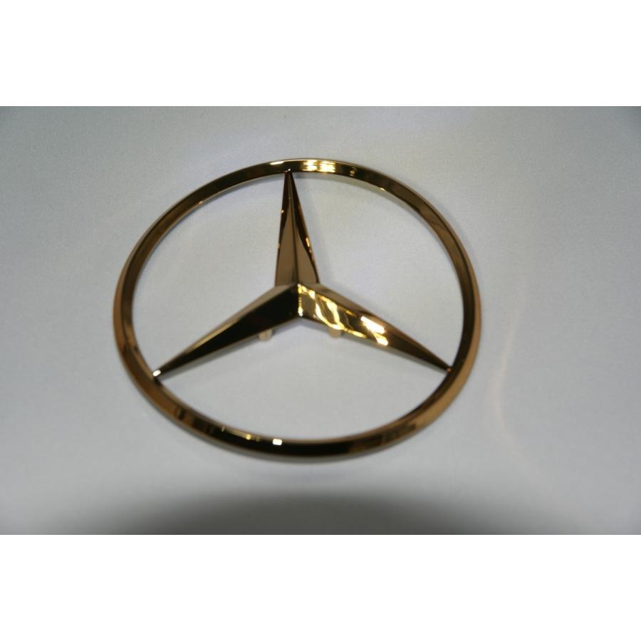 リアスターマークエンブレム 最高級ゴールドメッキ Mercedes-Benz
