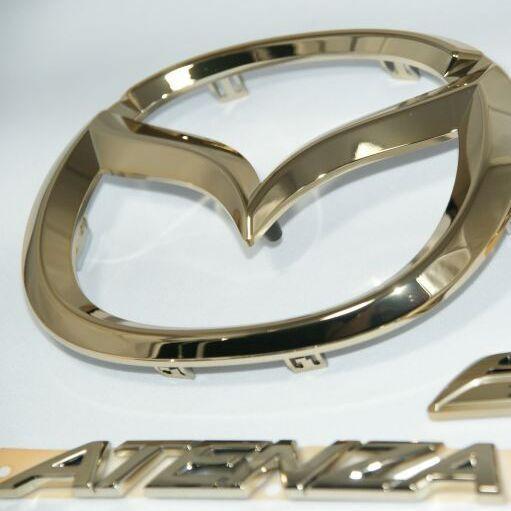 アテンザ 送料無料エンブレム 最高級ゴールドメッキ【マツダ