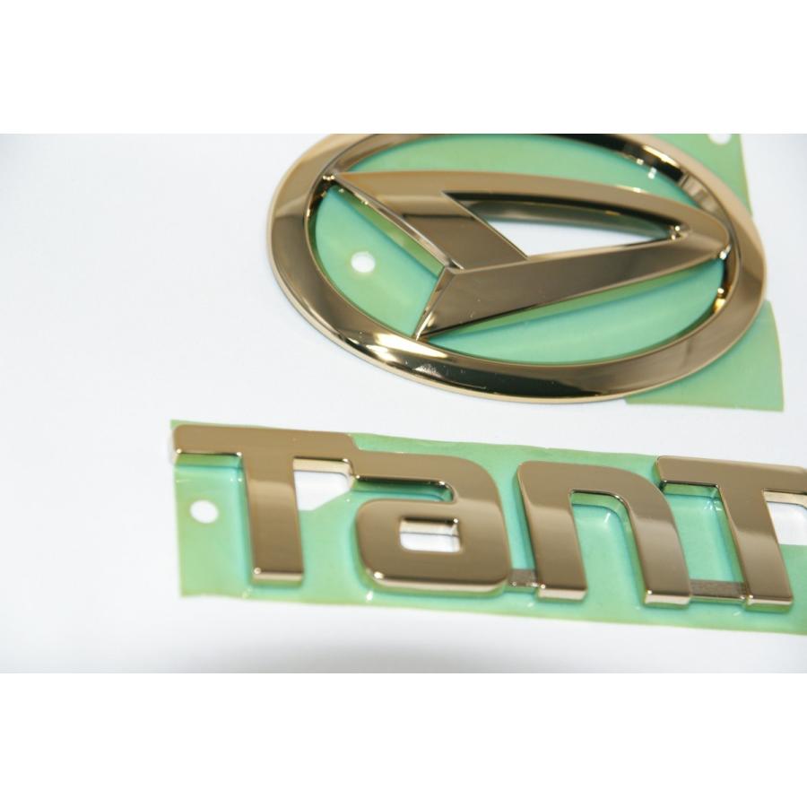 最高級ゴールドメッキ エンブレム2点セット 送料無料 タントLA600S