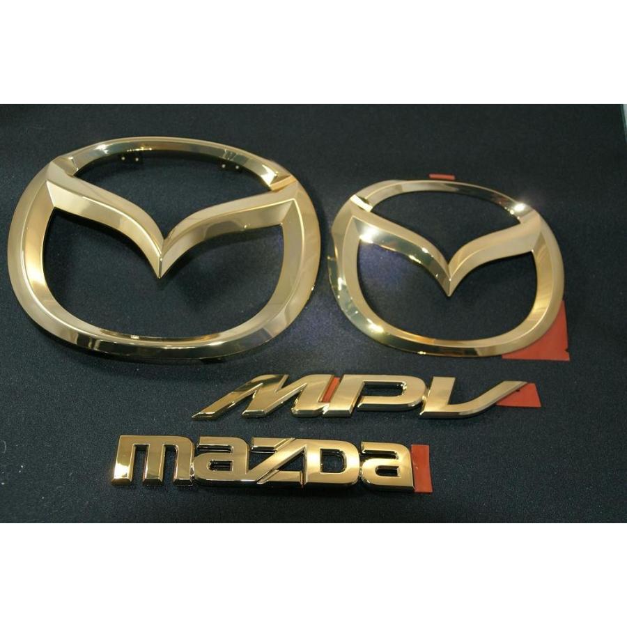 マツダ（Mazda） エンブレム 送料無料 ゴールドメッキ マツダMPV