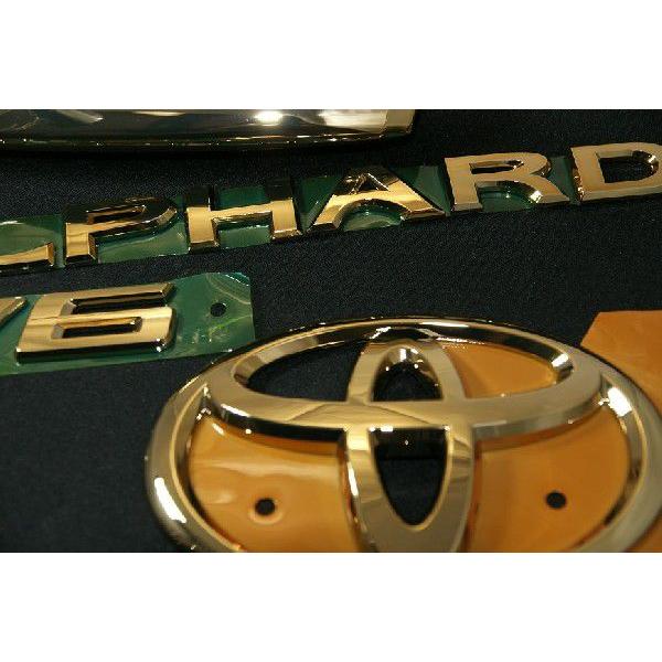 20後期アルファード　TYPE GOLD エンブレム カラー エンブレム 送料無料 20系 アルファード 後期 ハイブリッド