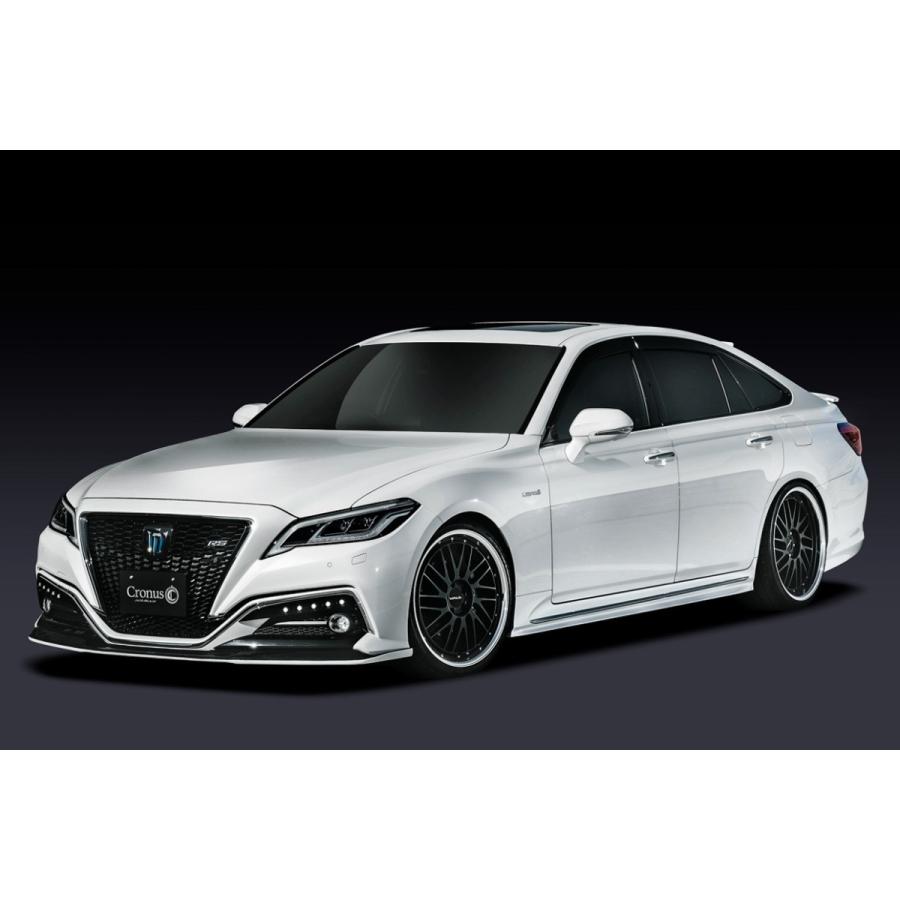 クラウン LEDフロントバンパーダクトカバー 左右セット 未塗装品
