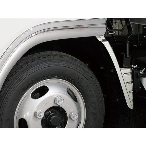 メッキマッドガードカバー ブルーテック キャンター標準車 左右セット