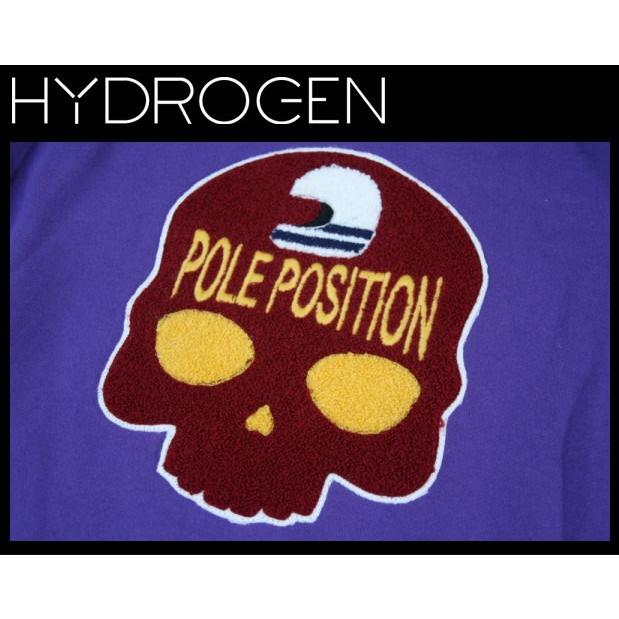 ハイドロゲン Hydrogen SPORT メンズ Skuull-BLUSA CAP-UOMO POLE POSITION メンズ スカル スウェット プルオーバー パーカー｜bayswater｜02