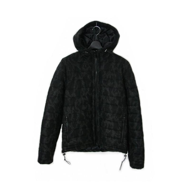 HYDROGEN（ハイドロゲン） メンズ ジップアップ フーデッド 起毛 中綿