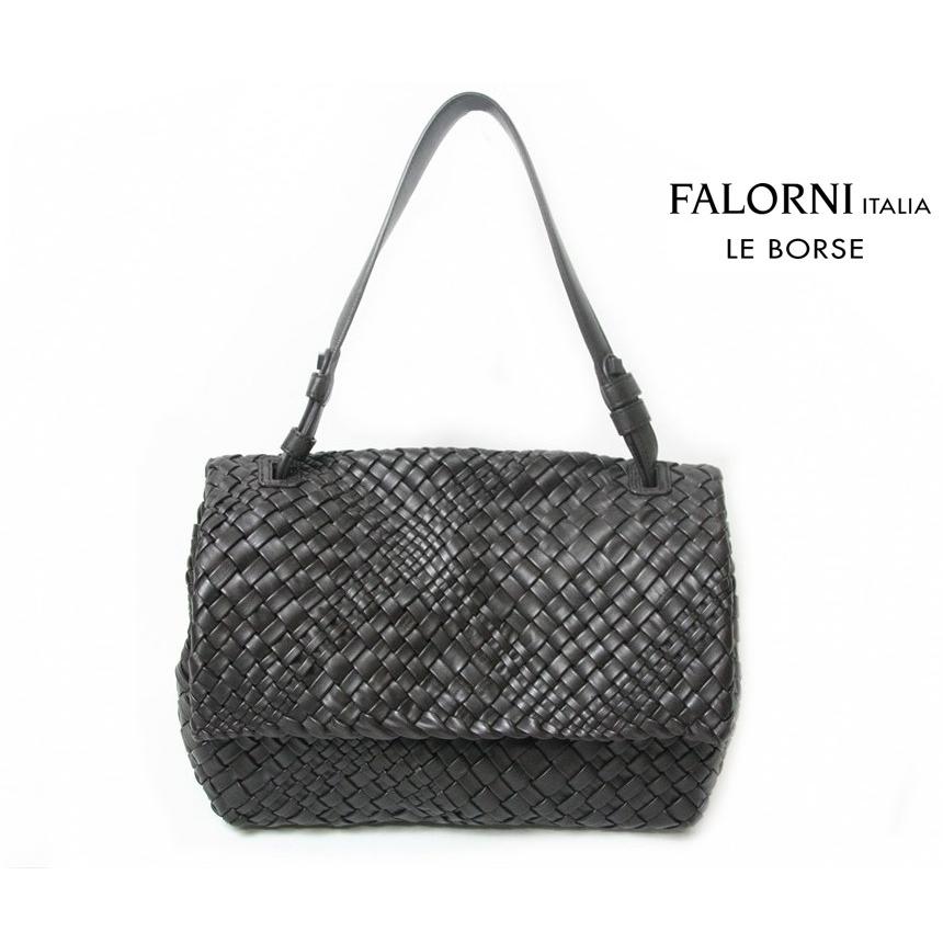 ファロルニ FALORNI イタリア 本革 編み込み メッシュ レザー イントレ 