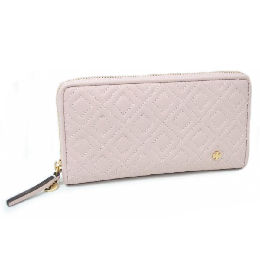 トリーバーチ TORY BURCH レザー ラウンドファスナー 長財布 本革 小銭入れ付き 財布 長札 ピンク レディース ギフト WALLET TORY BURCH｜bayswater