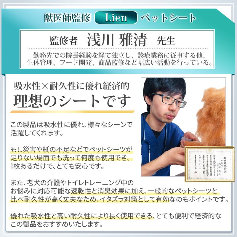 ペットシーツ シート 洗える 厚型 スーパーワイド 厚手 大判マット レギュラー 大型犬 犬用 車 繰り返し 洗濯 防水 超吸水 布製 ズレ防止 | ブランド登録なし | 04