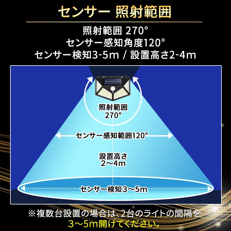 ソーラーライト 屋外 センサーライト 防水 led 4個 明るい 玄関 充電式 人感センサー 防犯灯 ガーデン 駐車場 外溝 照明 | ブランド登録なし | 11