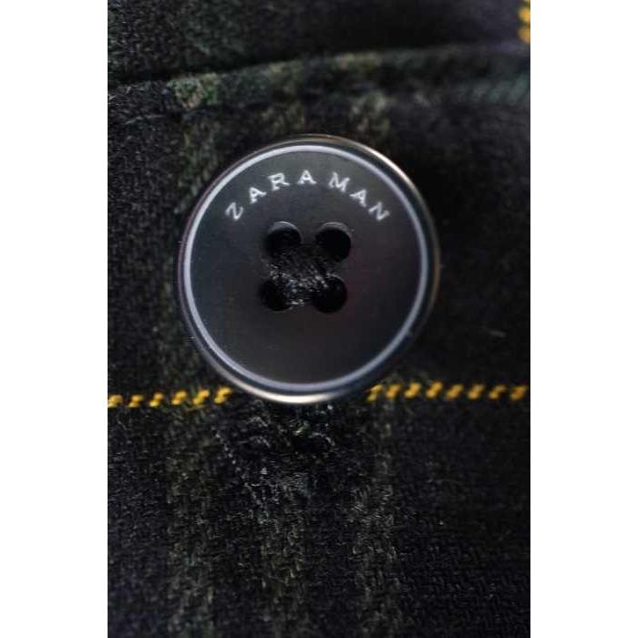 期間限定送料無料 ボトムス パンツ Zara ザラ 緑系 青系 コットン 49 ポ メンズスラックス ザラ Zara サイズ29inch チェック柄スラックスパンツ 中古 ブランド古着バズストア 0116 Www Threeriversofs Com