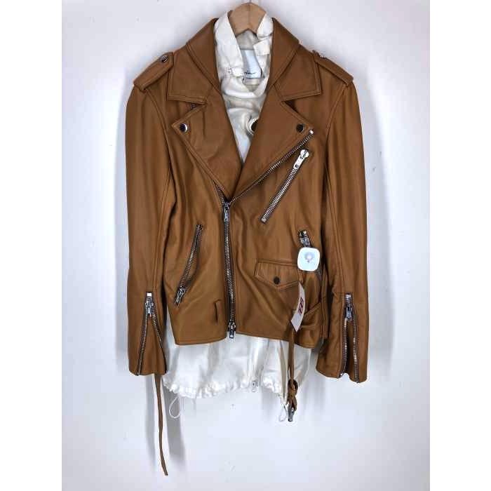 人気絶頂 スリーワンフィリップリム 3 1 Phillip Lim インナー付き ラムレザー ダブルライダース ジャケット レディース 最新の激安 Www Technet 21 Org