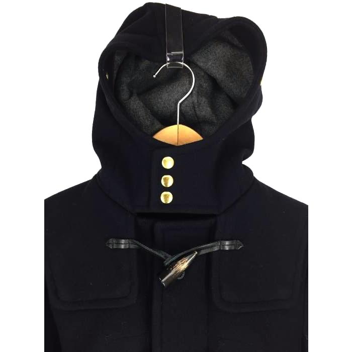 サイベーシックス Scye Basics ウール カシミヤ混 メルトン Jpn 38 ダッフルコート 配送員設置送料無料 古着 中古 レディース