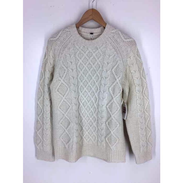 ムジルシリョウヒン 無印良品 ウールケーブルニットセーター メンズ Jpn M 中古 古着 21 ブランド古着販売のbazzstore 通販 Yahoo ショッピング