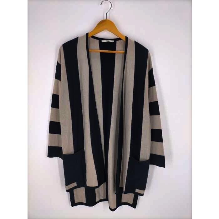 MAX MARA(マックスマーラ) 白タグ シルクカシミヤ ストライプロング 