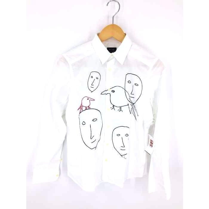 Paul Smith ポールスミス 手書きイラストデザイン ドレスシャツ メンズ Jpn M 中古 古着 0627 その他トップス Arisedigital Com Br