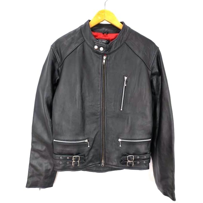 HORN WORKS(ホーンワークス) 本革 シングルレザーライダースジャケット 