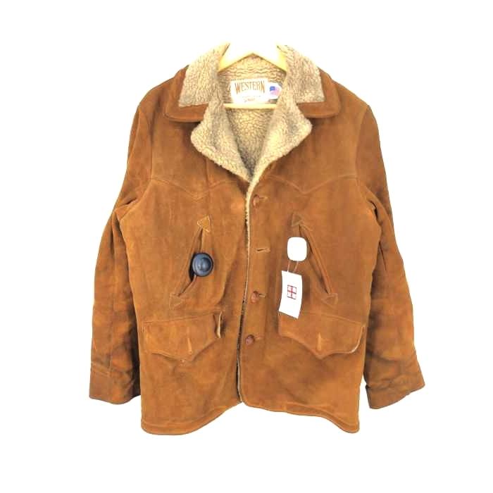 Schott(ショット) 80s Schott WESTERN ショットウエスタン USA製 スエード ボアランチジャケット メン  :1122895554792:ブランド古着販売のBAZZSTORE - 通販 - Yahoo!ショッピング