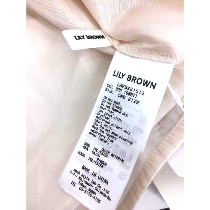Lily Brown(リリーブラウン) 2WAYフルイドフリルブラウス レディース