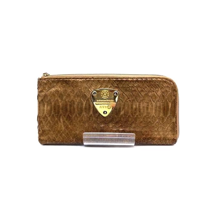 アタオ Atao 長財布レディース Limoパイソン L字ジップ 長財布 茶系 中古 古着 1700 ブランド古着販売のbazzstore 通販 Yahoo ショッピング