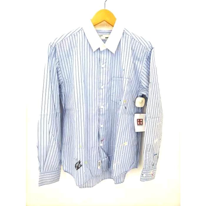 ネイバーフッド Neighborhood シャツメンズ S 日本サイズ S 相当 ペイント加工シャツ 青系 中古 古着 1256 ブランド古着販売のbazzstore 通販 Yahoo ショッピング