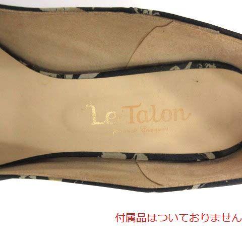 ルタロン Le Talon パンプスレディース 23.5cm パンプス ハイヒール 花柄 リボンモチーフ  中古 古着 1616｜bazzstore｜05