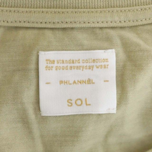 SOL(ソル) フランネル PHLANNEL カットソー Tシャツ ウール 半袖 