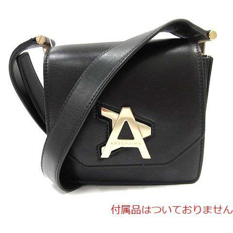 Anteprima アンテプリマ アリセア Alisea Aターンロック レディースファッション Ab18s550 ショルダーバッグ ワンショルダー レザー 黒 古着 中古 ブラック ブランド古着販売のbazzstore 0526 Ab18s550 古着 最低価格