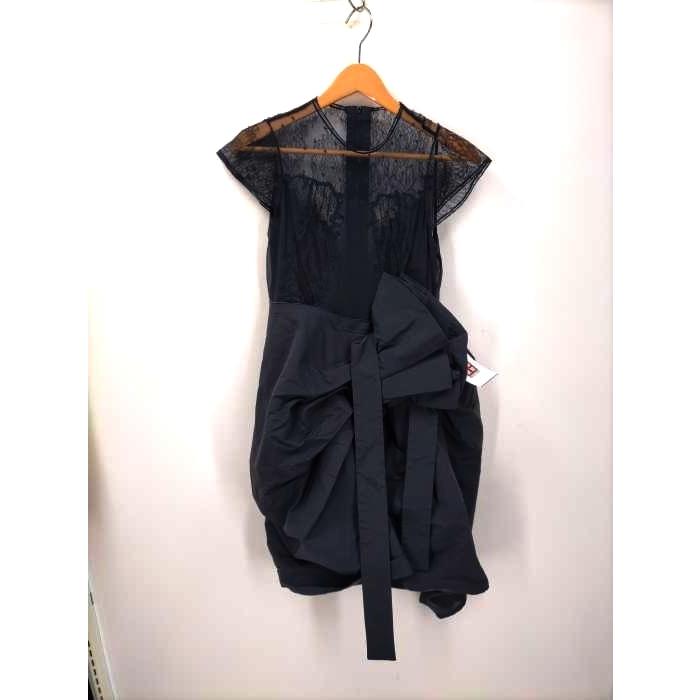 レキサミ Rekisami ワンピースレディース 36 アシンメトリー レーストップス ワンピース 黒系 中古 古着 1318 ブランド古着販売のbazzstore 通販 Yahoo ショッピング