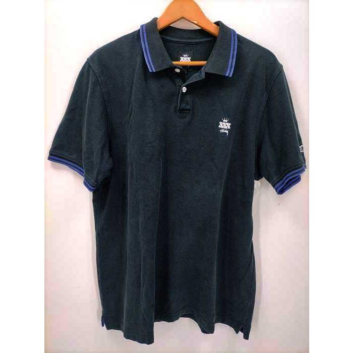 Stussy(ステューシー) 30周年 ワンポイントロゴ刺繍 ポロシャツ メンズ