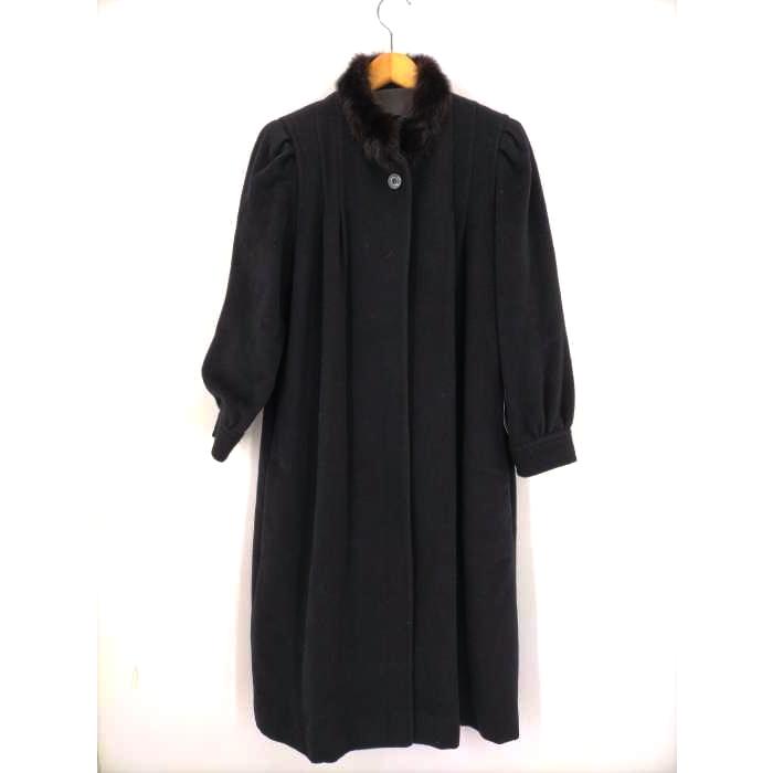 REGINA(レジーナ) ミンク カシミヤ混 2タックウールロングコート 