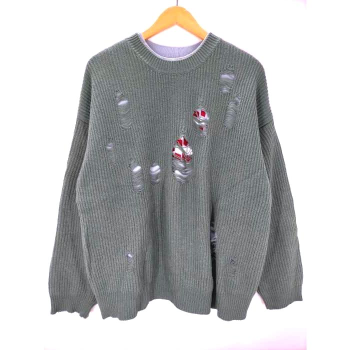 DAIRIKU(ダイリク) 20AW Layered Damage Knit レイヤードダメージ