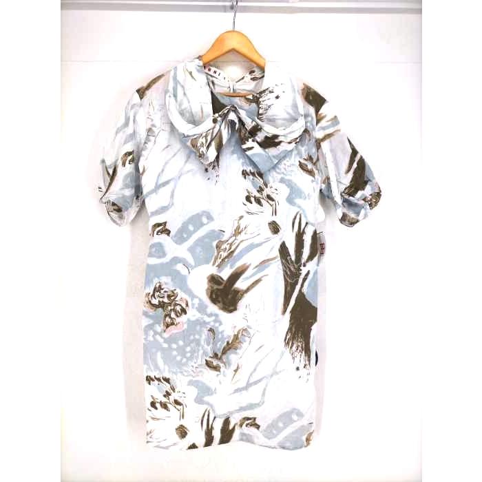 MARNI MARNI(マルニ) 21SS 水墨画柄リボンデザインワンピース 