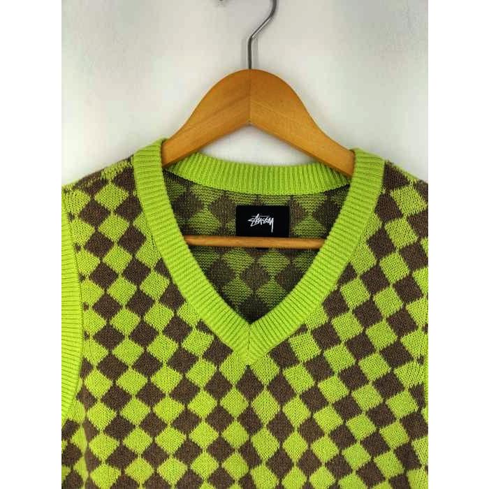 Stussy(ステューシー) Melange Checker Sweater Vest メンズ JPN：L