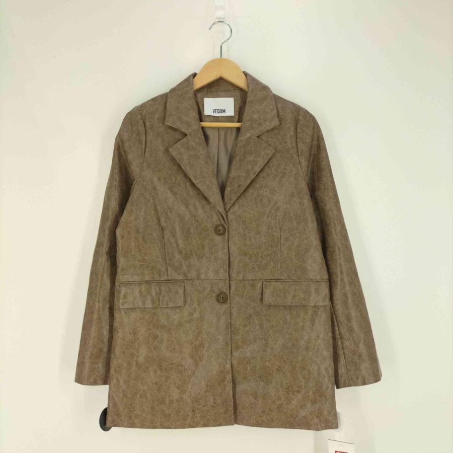 USED古着(ユーズドフルギ) {{VEQUM}} VEGAN LEATHER BULKY JACKET 中古 