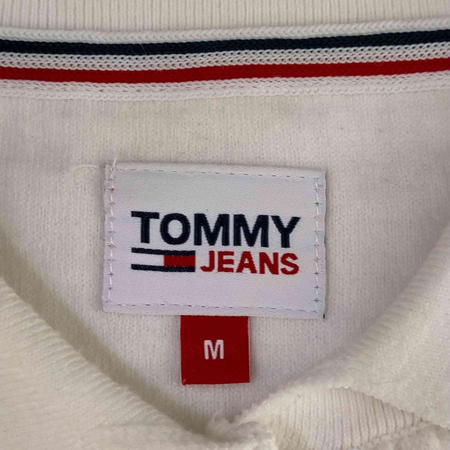 tommy jeans(トミージーンズ) クロップドケーブルニットポロシャツ 