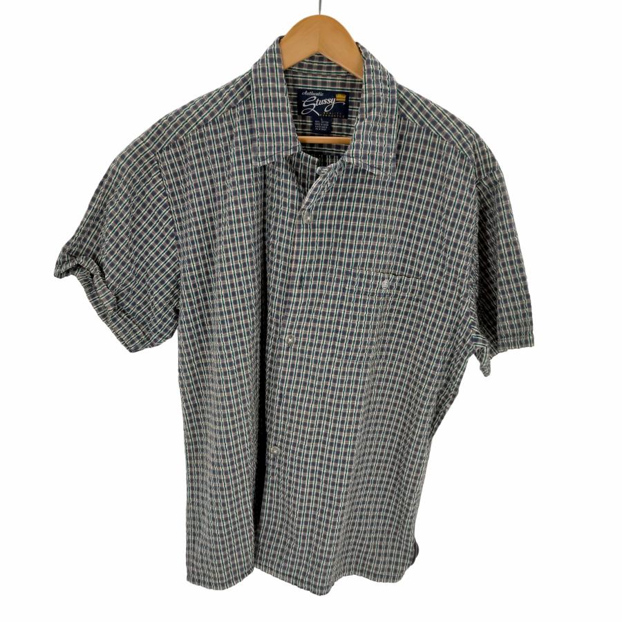 Stussy(ステューシー) 90-00S OLD シアサッカーオープンカラーシャツ 