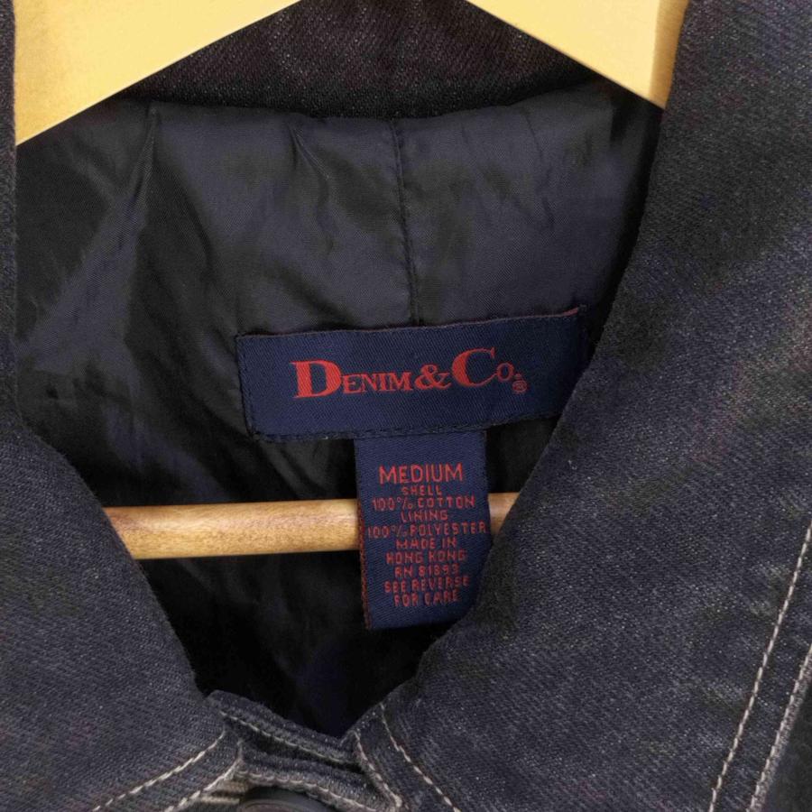 Denim&Co(デニムアンドコー) ブラックデニムコート メンズ import：M 
