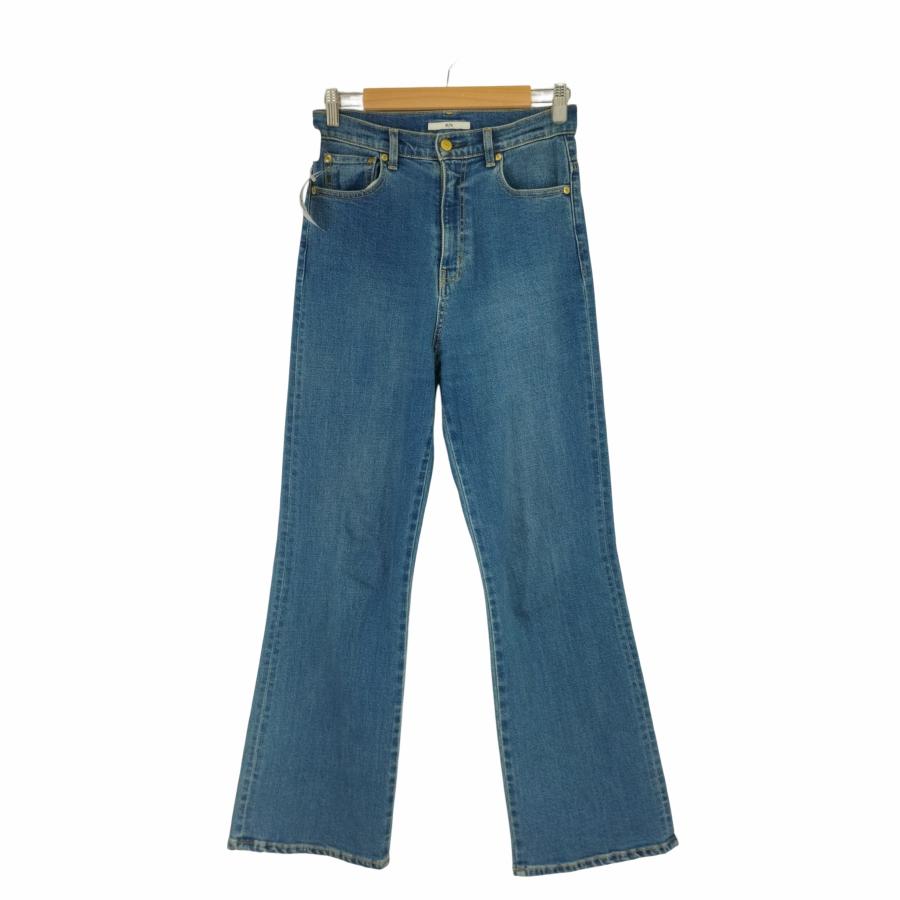 SLY(スライ) e/s HW STRAIGHT FLARE PT-B BLU レディース 2 中古 古着 