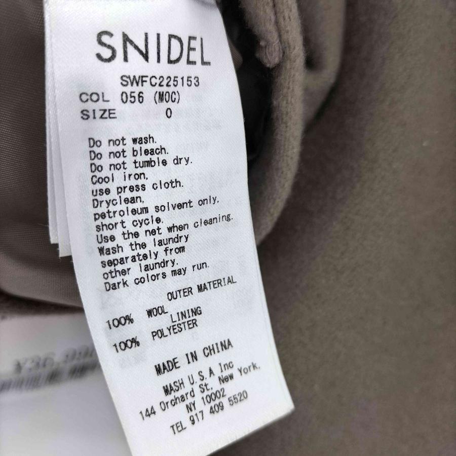 SNIDEL（スナイデル） {{THE COAT LAB}} プリーツウールコート モカ
