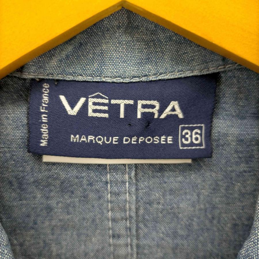 VETRA(ベトラ) シャンブレー フレンチワーク シャツ ジャケット メンズ 