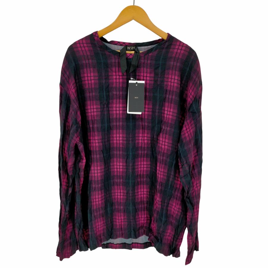 ヌメロ　N°21 トップス N°21(ヌメロ ヴェントゥーノ)｜ポロ ニットトップス/グレー の